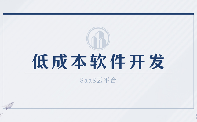 SaaS新型的低成本软件开发技术缩略图