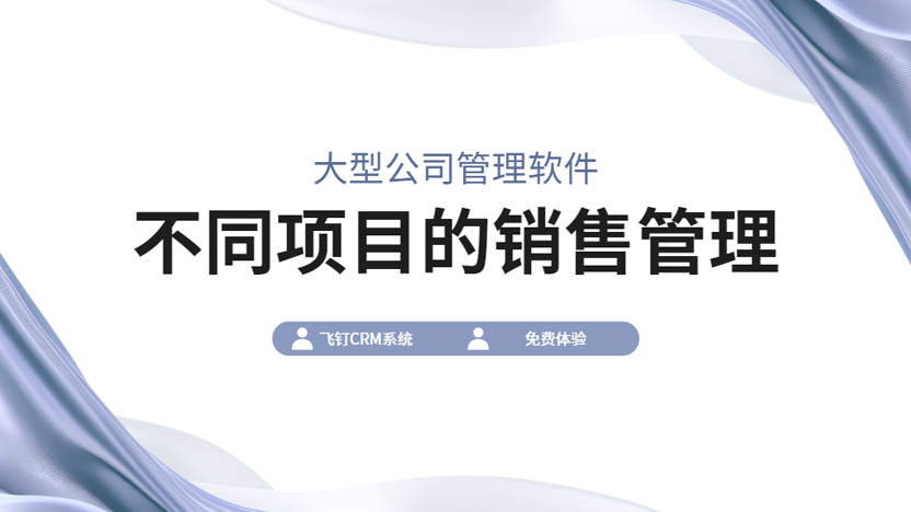 大型公司如何高效管理不同产品项目上的销售？推荐使用飞钉CRM系统缩略图