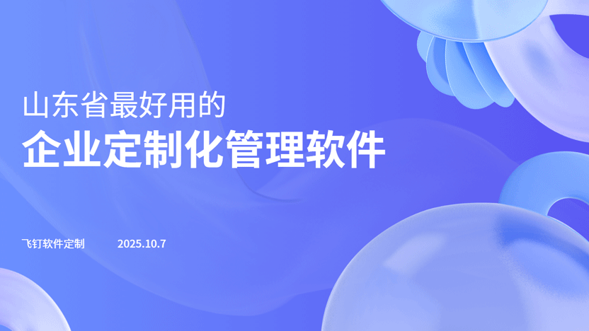 山东省最好用的企业管理定制化软件推荐缩略图
